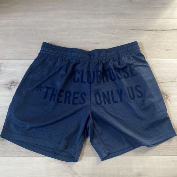 Clubhouse *there's only us BLUEBERRY ATHLETIC‎ SHORTS Size L Blue NWT - Picture 3 of 5